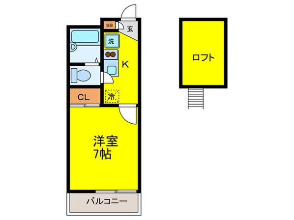 ビコロール東住吉の物件間取画像